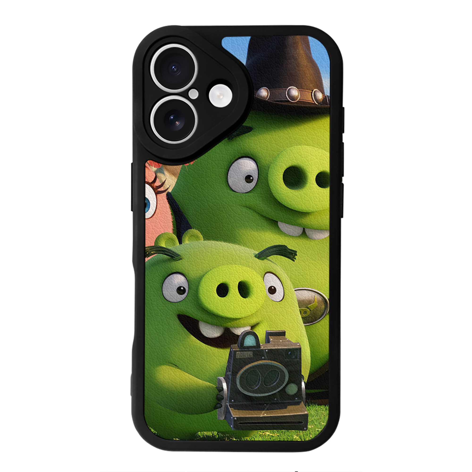 （画像用） Angry Birds アングリーバード 【iPhone 16シリーズ対応】シリコンスマホケース（レザー調） 材質：シリコン